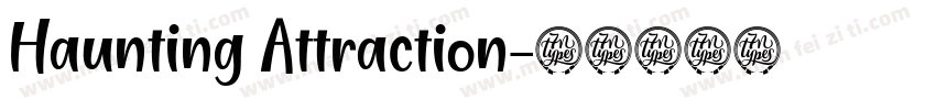 Haunting Attraction字体转换